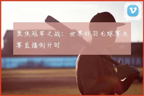 聚焦冠军之战:世界杯羽毛球赛决赛直播倒计时